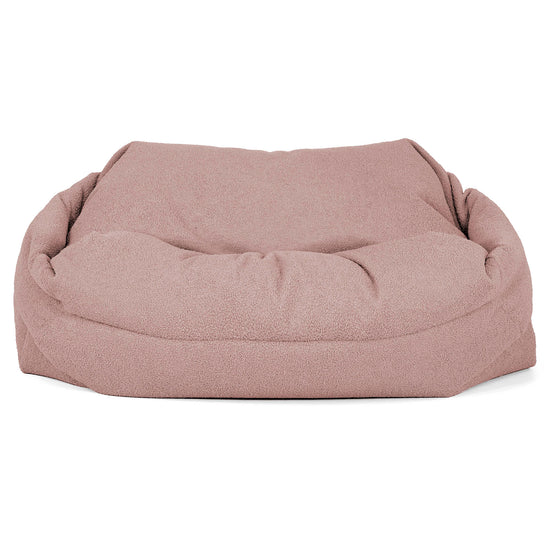 Pouf Canapé Sabine - Bouclé Rose_01