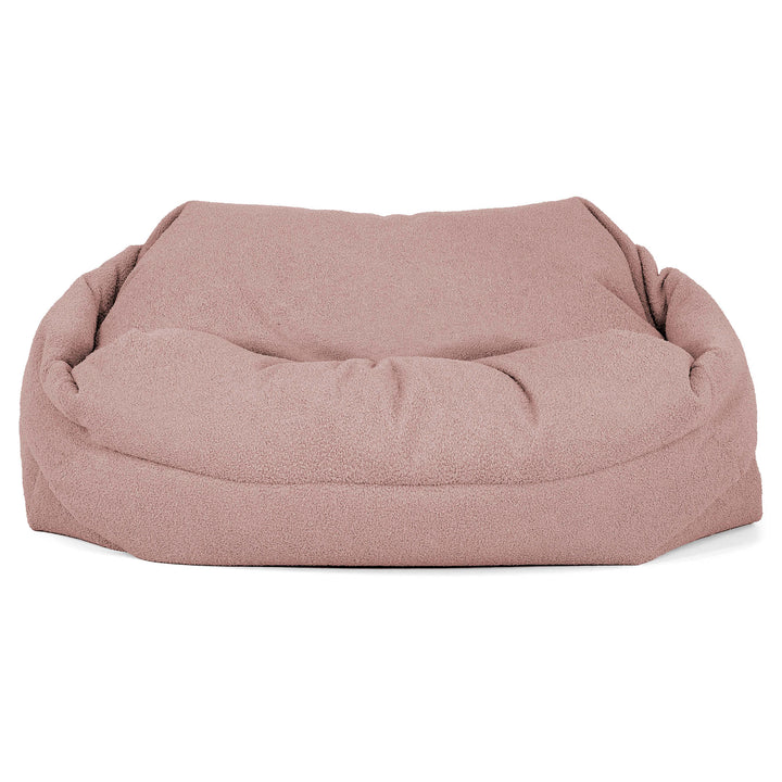 Pouf Canapé Sabine - Bouclé Rose_01