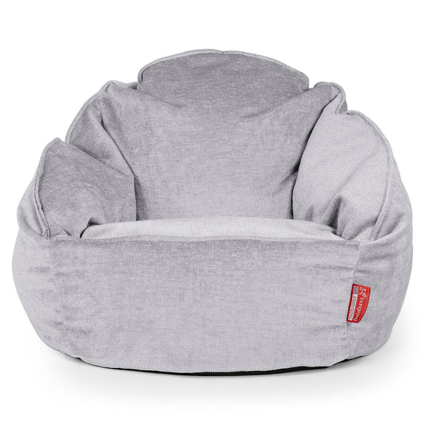 Pouf Chaise Bubble - Chenille Gris 01