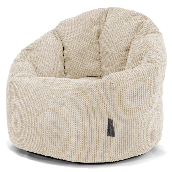 Pouf Chaise Design - Pompon Crème 01