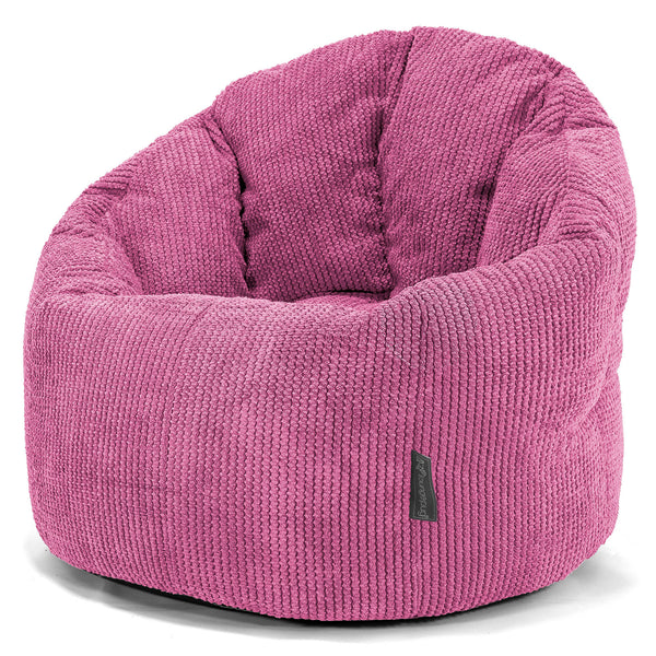 Pouf Chaise Design - Pompon Rose 01