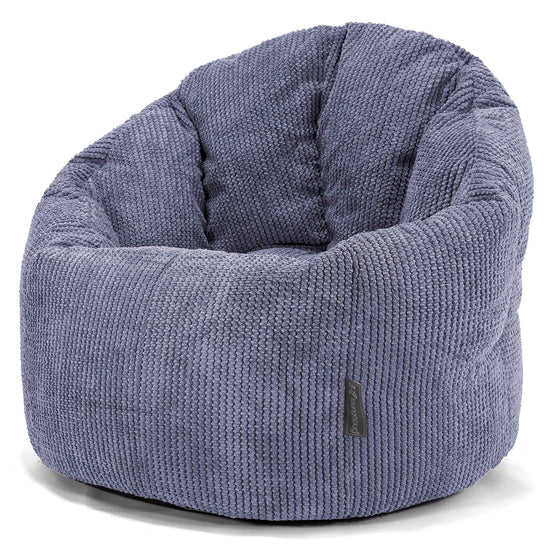 Pouf Chaise Design - Pompon Violet 01