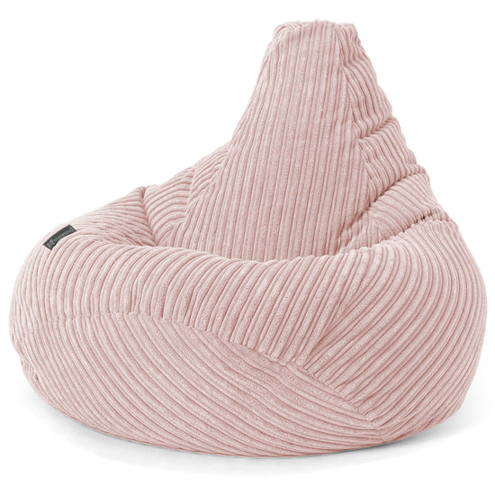 Pouf Gamer pour Enfant 6-14 ans - Côtelé Rose 03