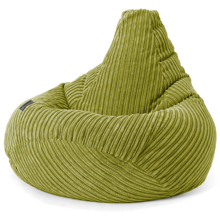 Pouf Gamer pour Enfant 6-14 ans - Côtelé Vert Acide 03