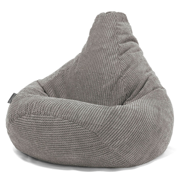 Pouf Gamer pour Enfant 6-14 ans - Pompon Anthracite 01