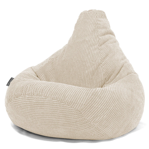 Pouf Gamer pour Enfant 6-14 ans - Pompon Crème 01