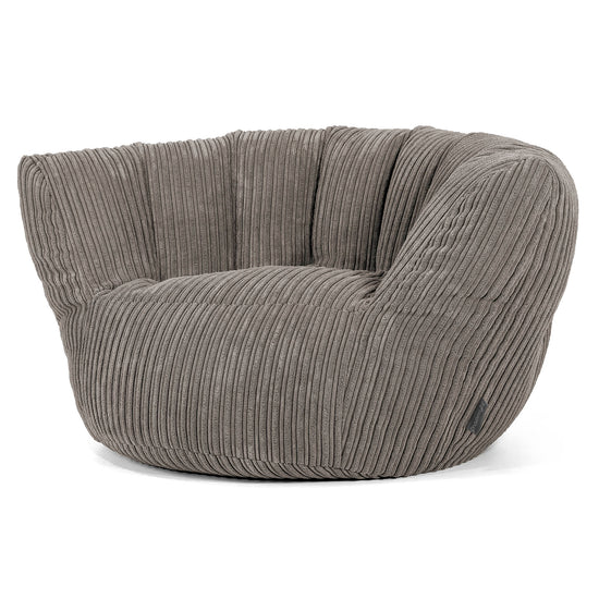 Pouf Charles Vintish - Côtelé Anthracite 01