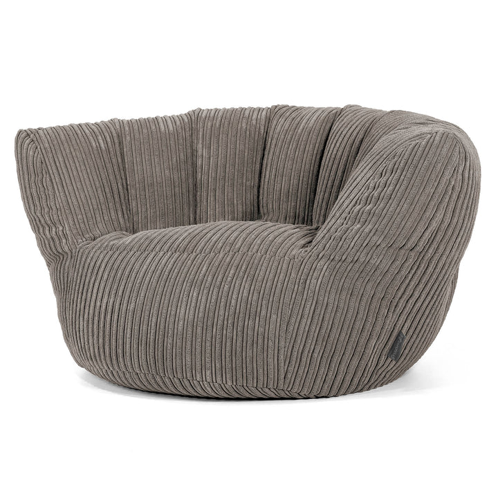 Pouf Charles Vintish - Côtelé Anthracite 01