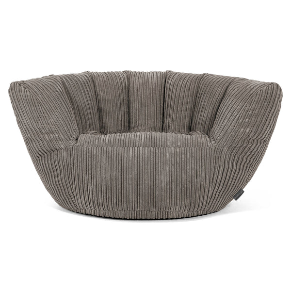 Pouf Charles Vintish - Côtelé Anthracite 02