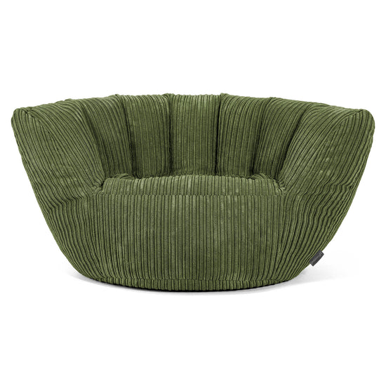Pouf Charles Vintish - Côtelé Vert Forêt 02