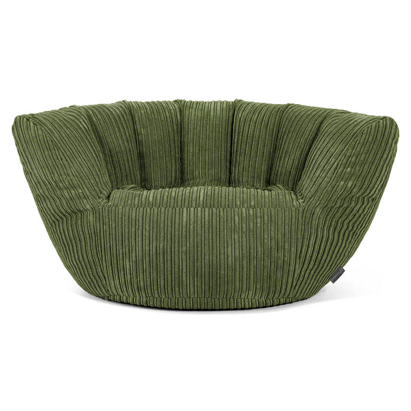 Pouf Charles Vintish - Côtelé Vert Forêt 02
