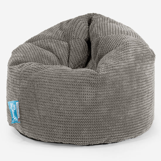 Pouf Enfant 2-6 ans - Pompon Anthracite 01