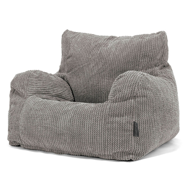 Pouf Fauteuil Design - Pompon Anthracite 01