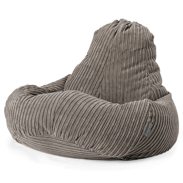 Pouf Gamer Ultra Lux - Côtelé Anthracite 01