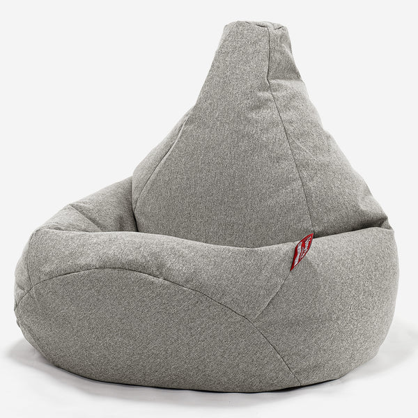Pouf Poire Gamer - Interalli Laine Argent 01