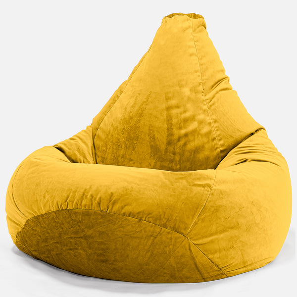 Pouf Poire Gamer - Velours Or 01