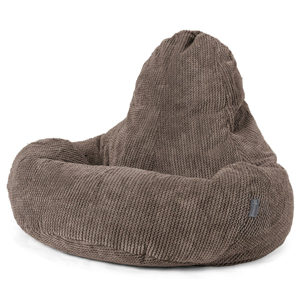 Pouf Gamer Ultra Lux - Pompon Chocolat 01