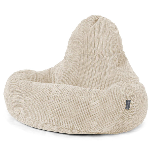 Pouf Gamer Ultra Lux - Pompon Crème 01
