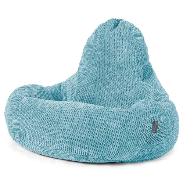 Pouf Gamer Ultra Lux - Pompon Mer Égée 01