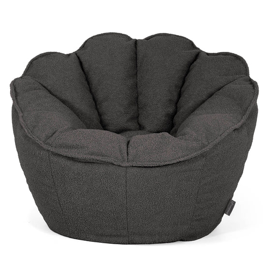 Pouf Fauteuil Natalia Sacco - Bouclé Anthracite_01