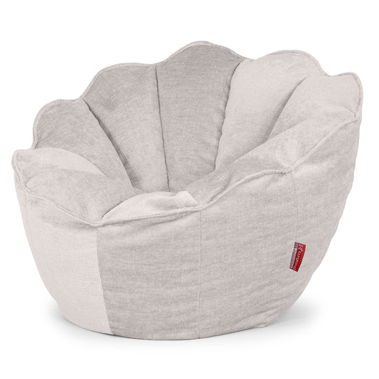 Pouf Fauteuil Natalia Sacco - Chenille Crème 02