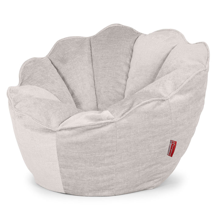 Pouf Fauteuil Natalia Sacco - Chenille Crème 02