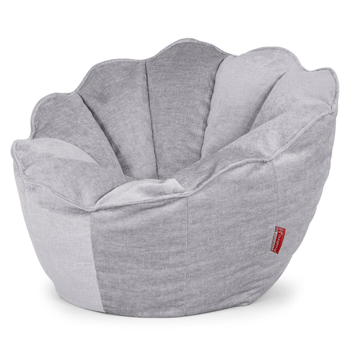 Pouf Fauteuil Natalia Sacco - Chenille Gris 02