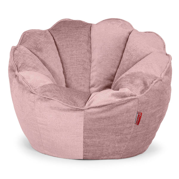 Pouf Fauteuil Natalia Sacco - Chenille Rose 01