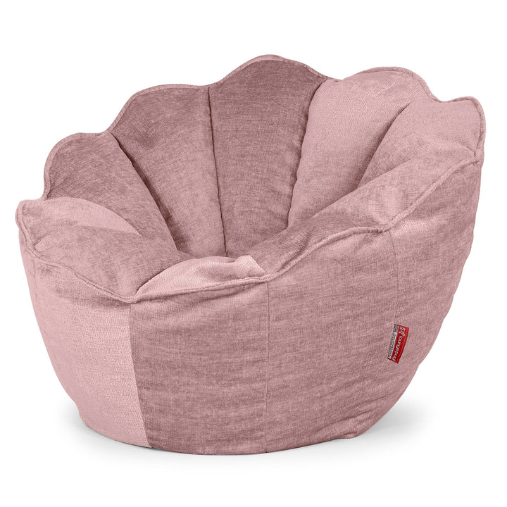 Pouf Fauteuil Natalia Sacco - Chenille Rose 02
