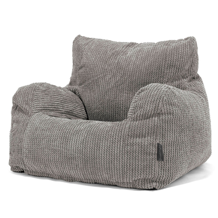 Pouf Fauteuil pour Ados 6-14 ans - Pompon Anthracite 02