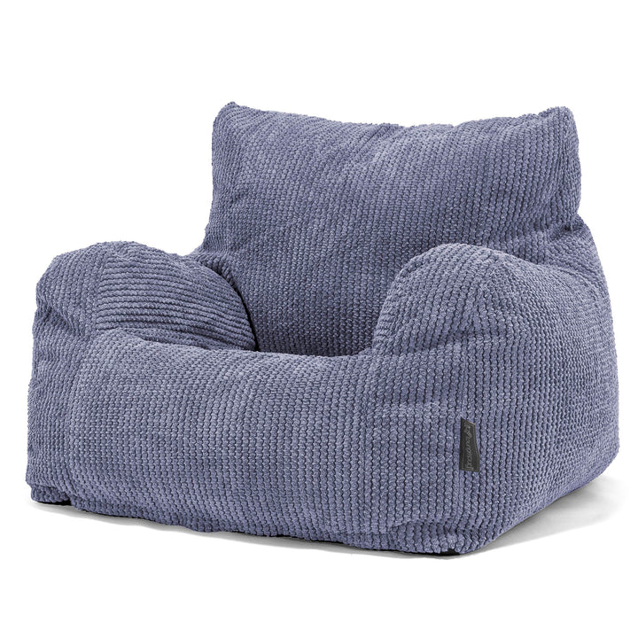 Pouf Fauteuil pour Ados 6-14 ans - Pompon Violet 02