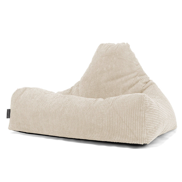 Pouf Fauteuil Relax - Pompon Crème 01