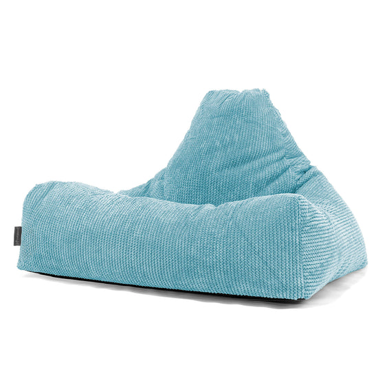 Pouf Fauteuil Relax - Pompon Mer égée 01