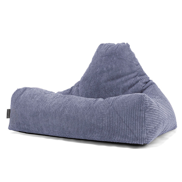 Pouf Fauteuil Relax - Pompon Violet 01