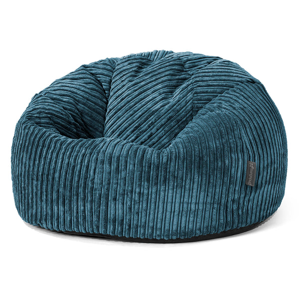 Pouf Poire Classique - Côtelé Bleu Marine 01
