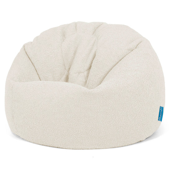 Pouf Poire Classique Enfant 1-5 ans - Bouclé Ivoire 01