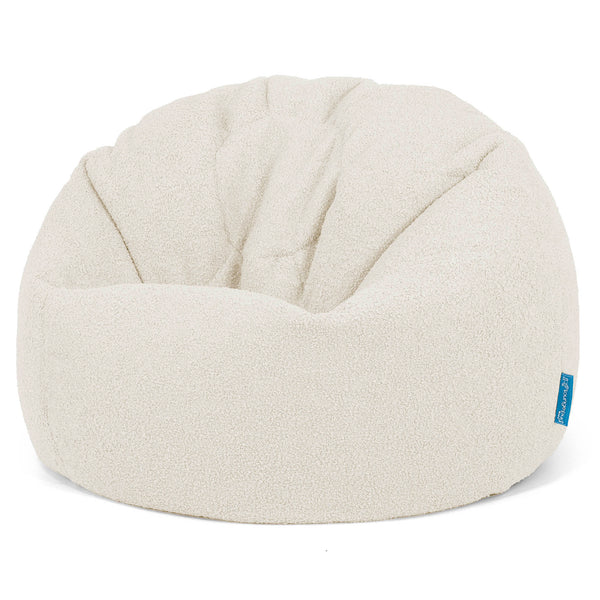 Pouf Poire Classique Enfant 1-5 ans - Bouclé Ivoire 01