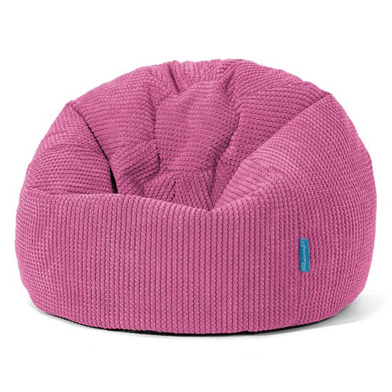 Pouf Poire Classique Enfant 1-5 ans - Pompon Rose 01