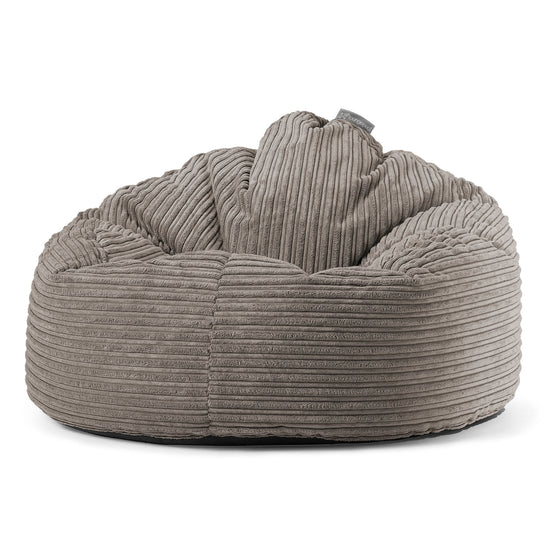 Pouf Poire, Archi - Côtelé Anthracite 01