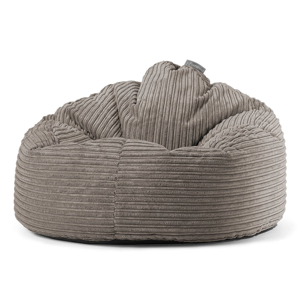 Pouf Poire, Archi - Côtelé Anthracite 01