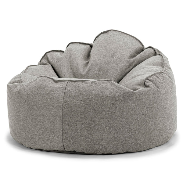 Pouf Poire, Archi - Interalli Laine Argent 01