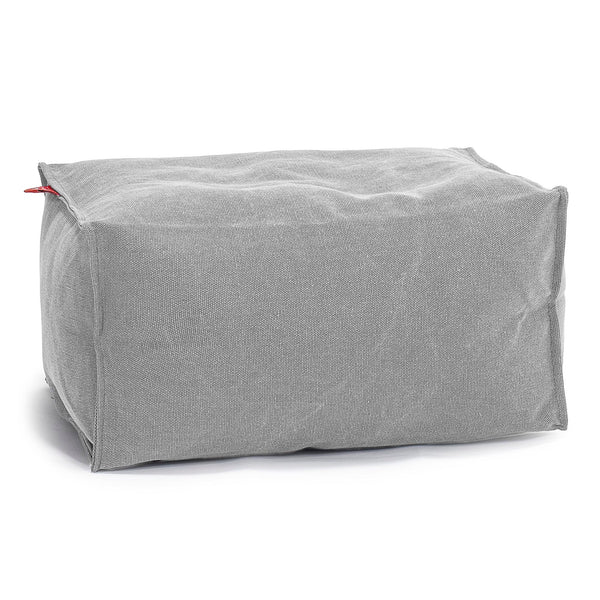 LOUNGE PUG - Stonewashed - Pouf Repose Pied - Gris