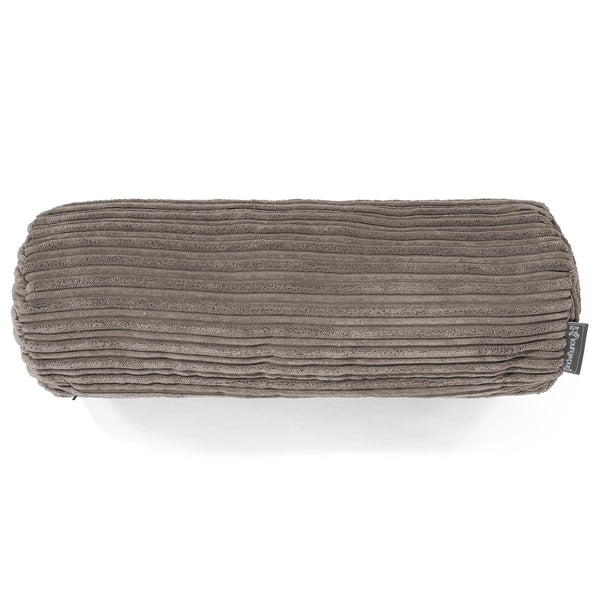 Traversin 20 x 55cm - Côtelé Anthracite 01