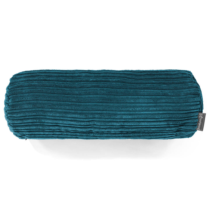 Traversin 20 x 55cm - Côtelé Bleu Canard 02