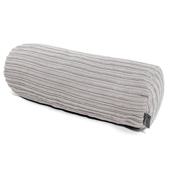 Housse de Traversin 20 x 55cm - Côtelé Gris Argent 01
