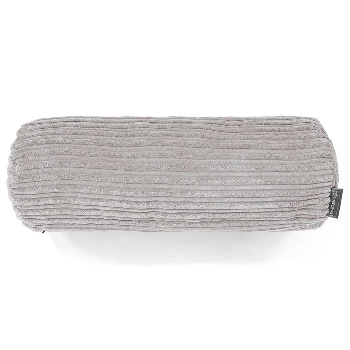 Housse de Traversin 20 x 55cm - Côtelé Gris Argent 02