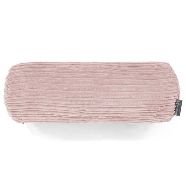 Traversin 20 x 55cm - Côtelé Rose 01