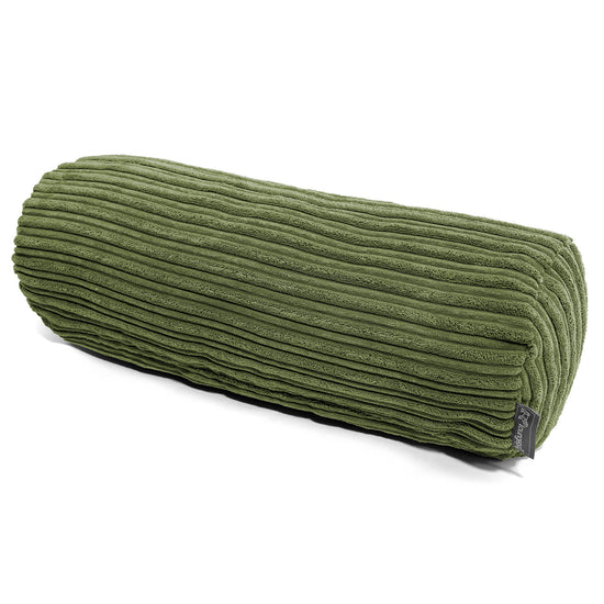 Housse de Traversin 20 x 55cm - Côtelé Vert Forêt 01