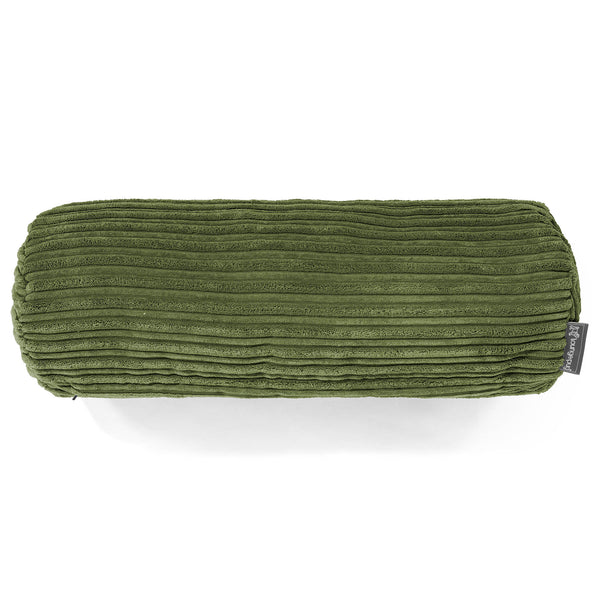 Housse de Traversin 20 x 55cm - Côtelé Vert Forêt 01