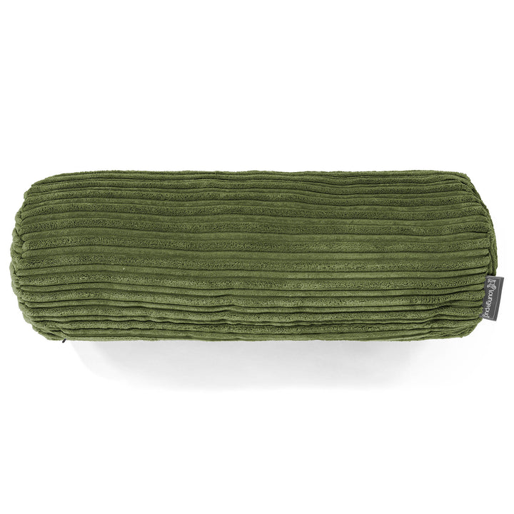 Housse de Traversin 20 x 55cm - Côtelé Vert Forêt 02